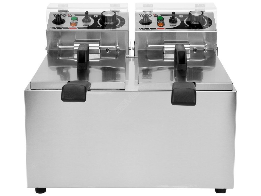 Fritéza dvoukomorová 2x2000W 2x8l Yato Gastro YG-04621