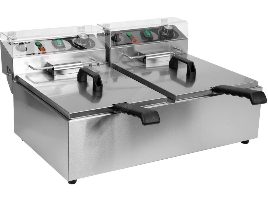 Fritéza dvoukomorová 2x3000W 2x10l Yato Gastro YG-04622