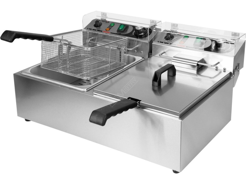 Fritéza dvoukomorová 2x3000W 2x10l Yato Gastro YG-04622
