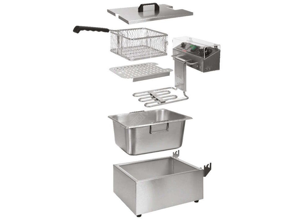 Fritéza dvoukomorová 2x3000W 2x10l Yato Gastro YG-04622