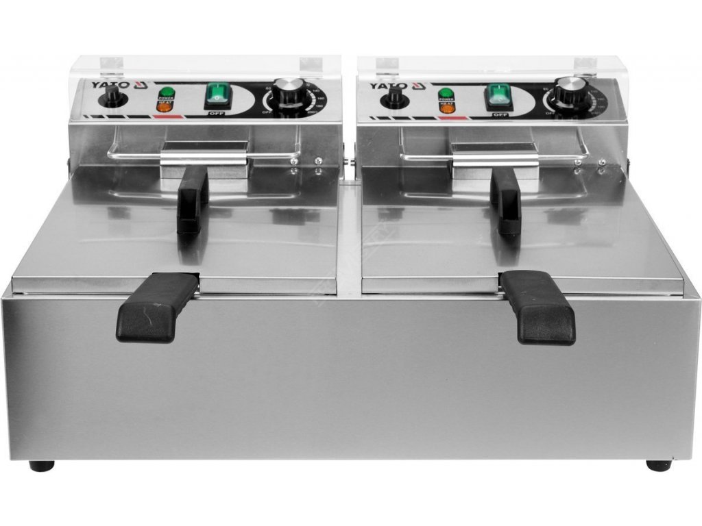 Fritéza dvoukomorová 2x3000W 2x10l Yato Gastro YG-04622