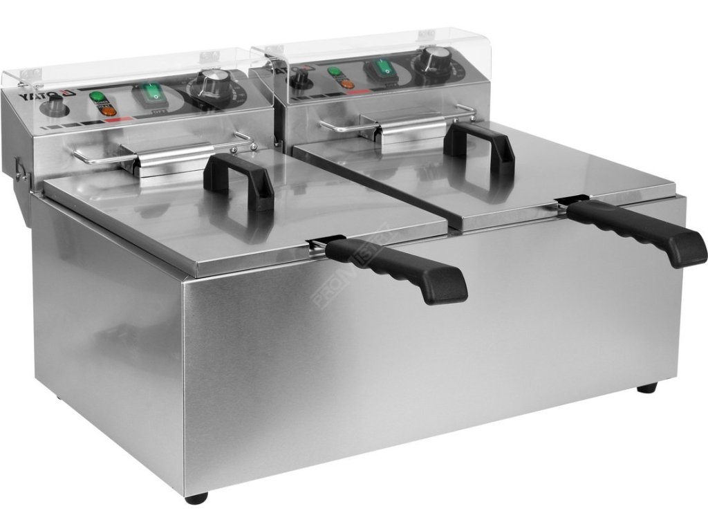 Fritéza dvoukomorová 2x3300W 2x13l Yato Gastro YG-04623