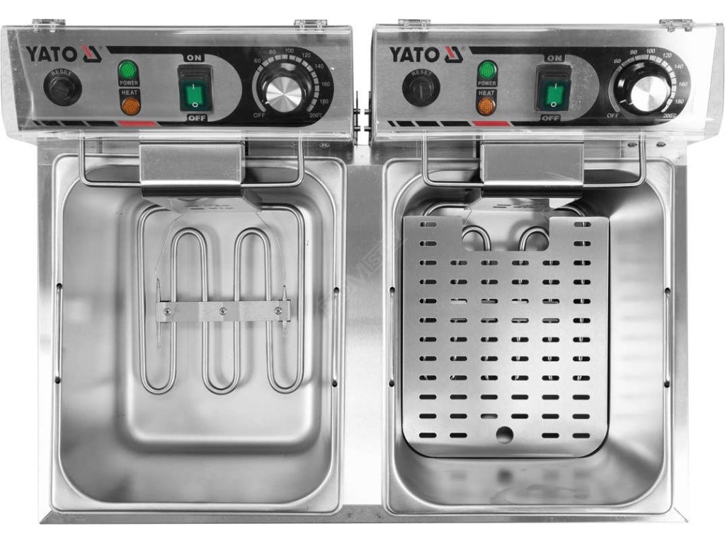 Fritéza dvoukomorová 2x3300W 2x13l Yato Gastro YG-04623