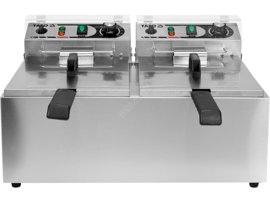 Fritéza dvoukomorová 2x3300W 2x13l Yato Gastro YG-04623