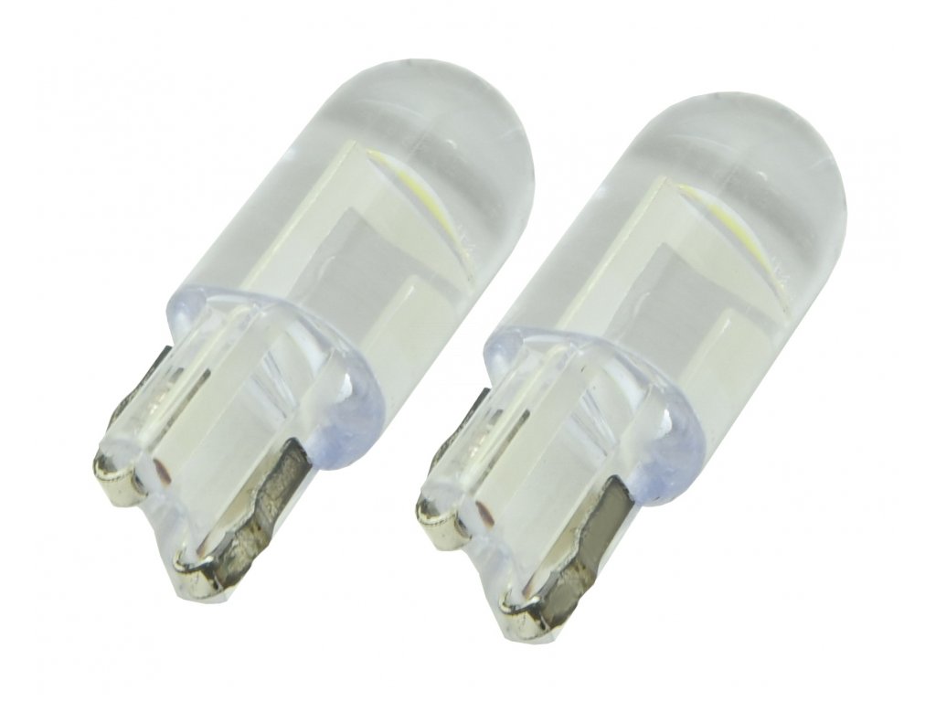 Žárovka 1LED COB 12V T10 bílá 2ks Compass 33778