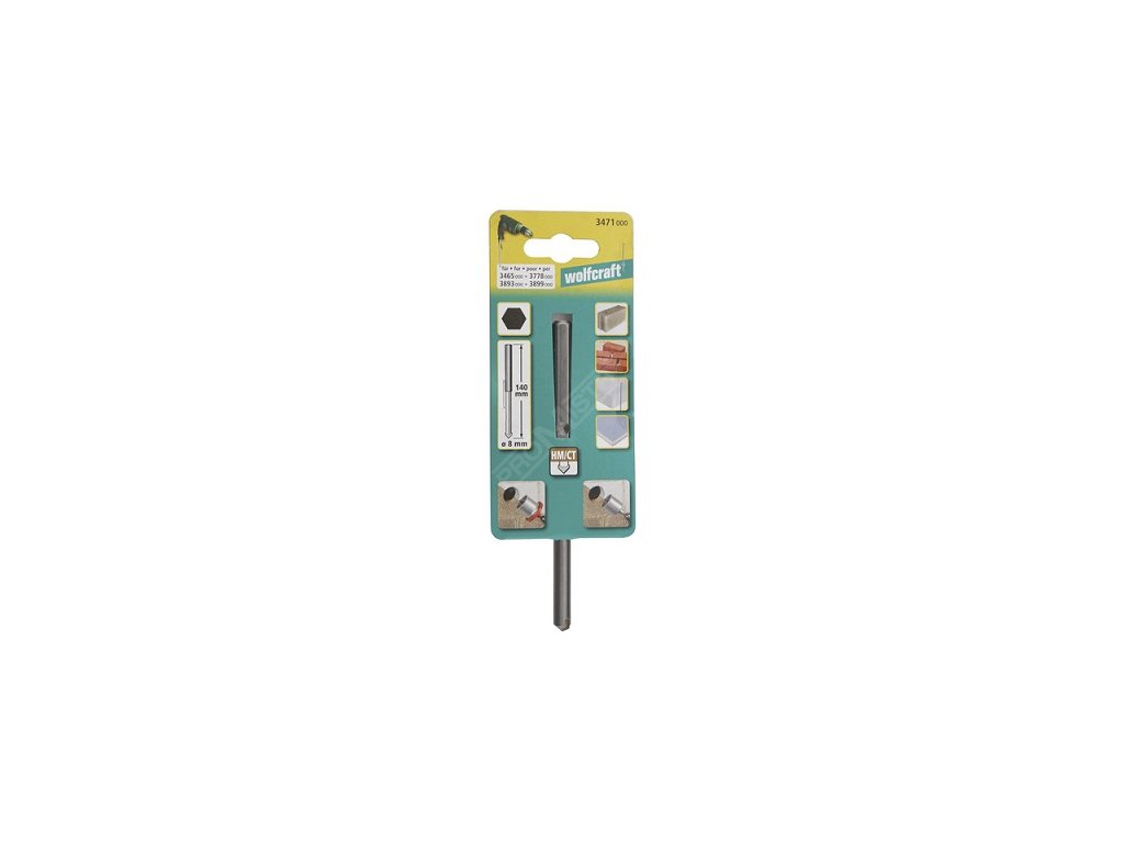 WOLFCRAFT - Vrták centrovací pro vrtací korunku 8mm Wolfcraft 3471000