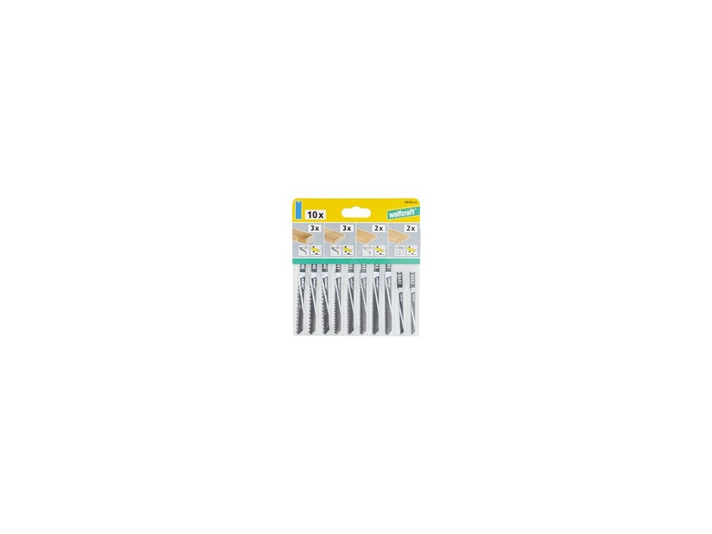 WOLFCRAFT - Plátek pilový U-stopka měkké dřevo 10ks Wolfcraft 8440000
