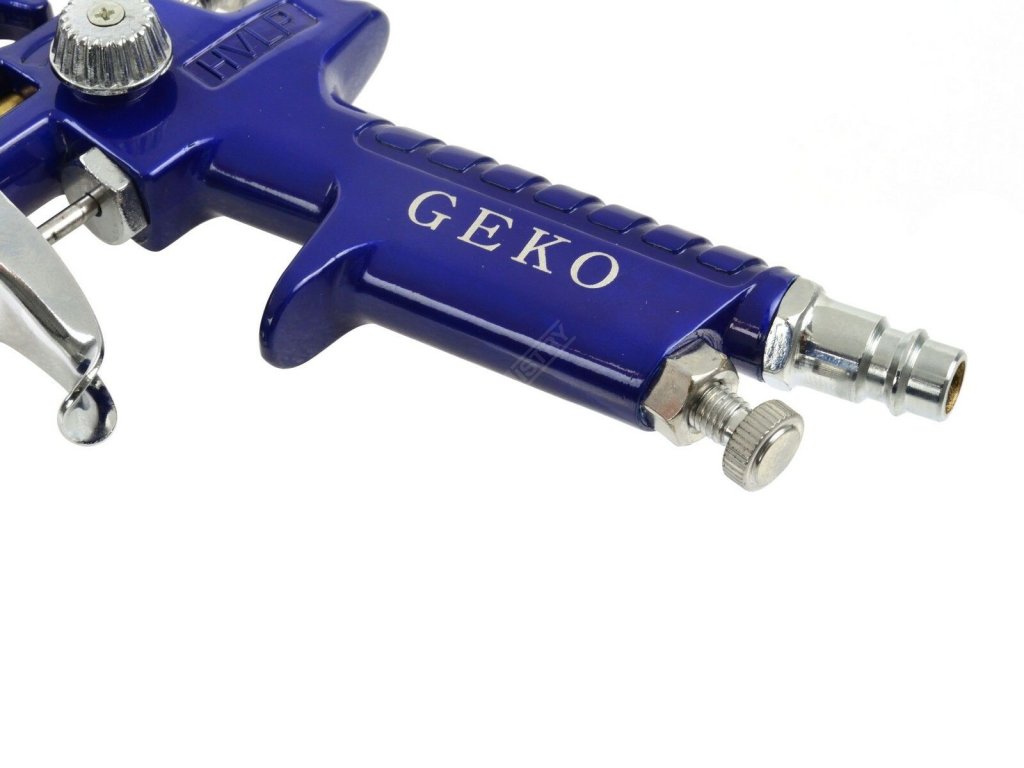 Stříkací pistole HVLP mini, kov. zásobník 150ml max. 3bar / Bez krabice GEKO GEKO nářadí G01185RO