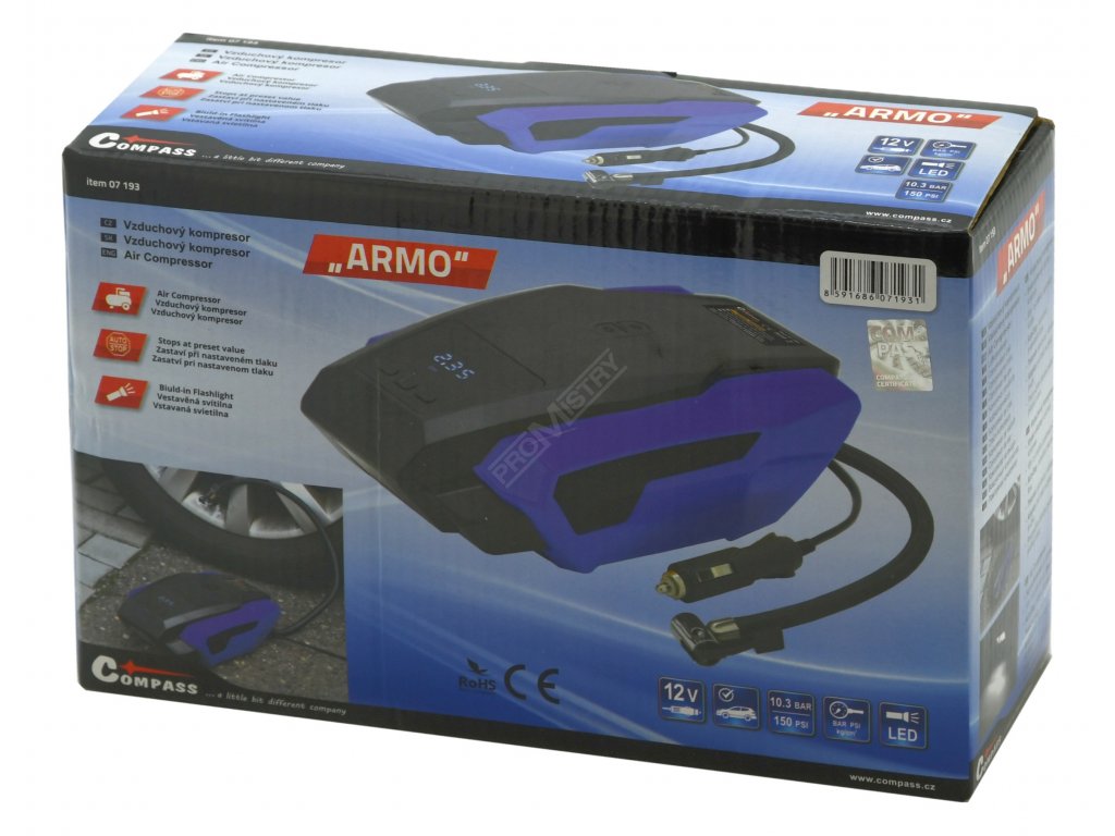 Kompresor 12V ARMO digitální Compass 07193