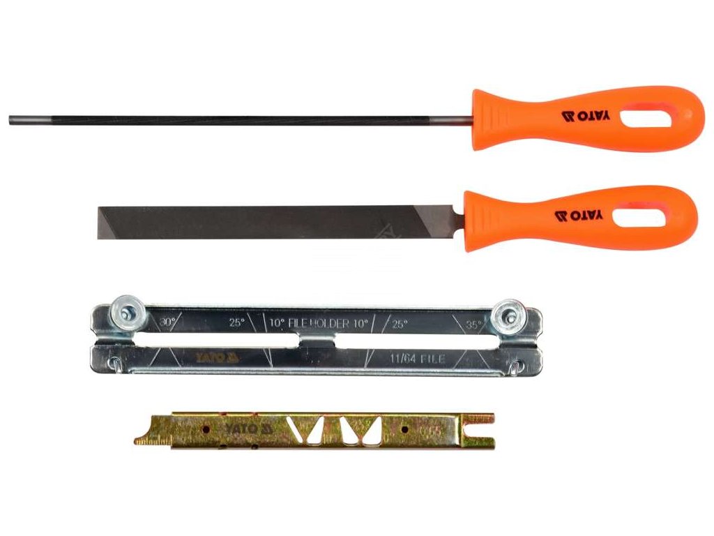 Sada pro ostření pilových řetězů 4,8mm Yato YT-85042