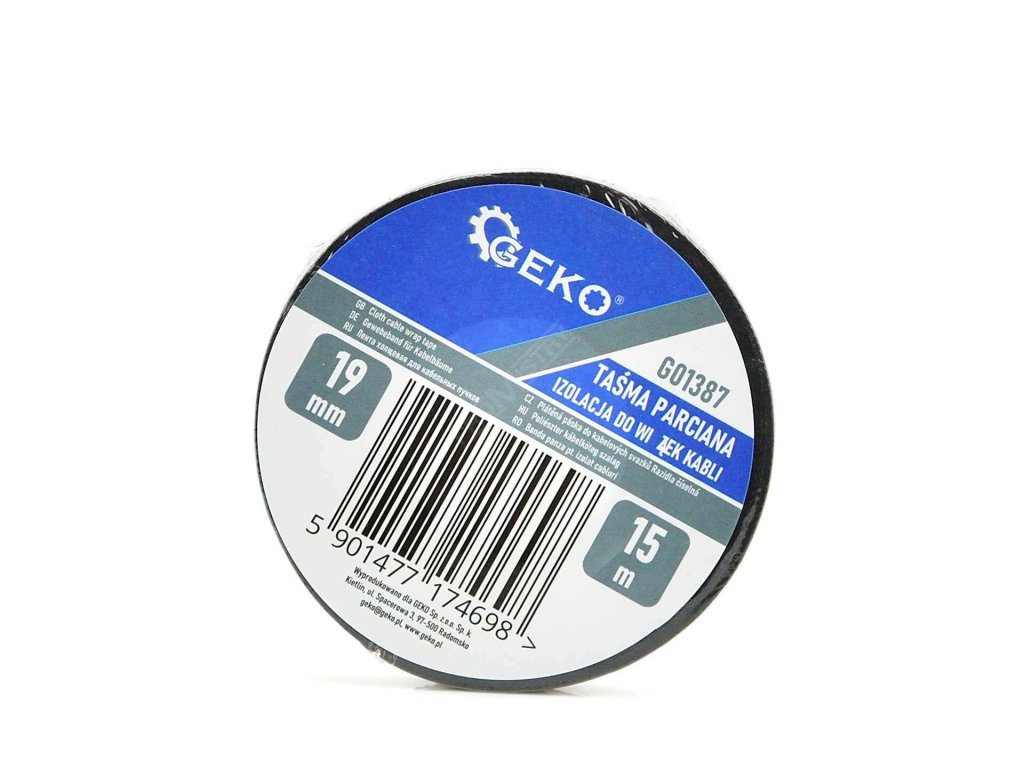 Textilní izolační páska 19mm x 15m GEKO GEKO nářadí G01387