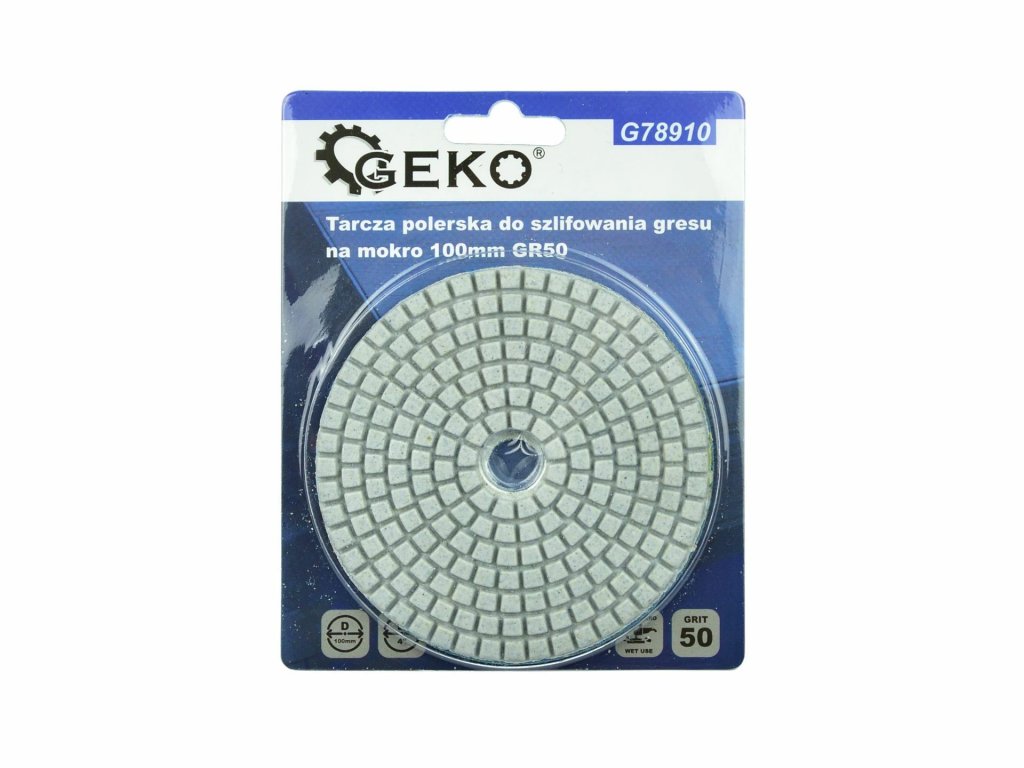 Leštící kotouč pro mokré broušení kameniny 100mm GR50 GEKO GEKO nářadí G78910