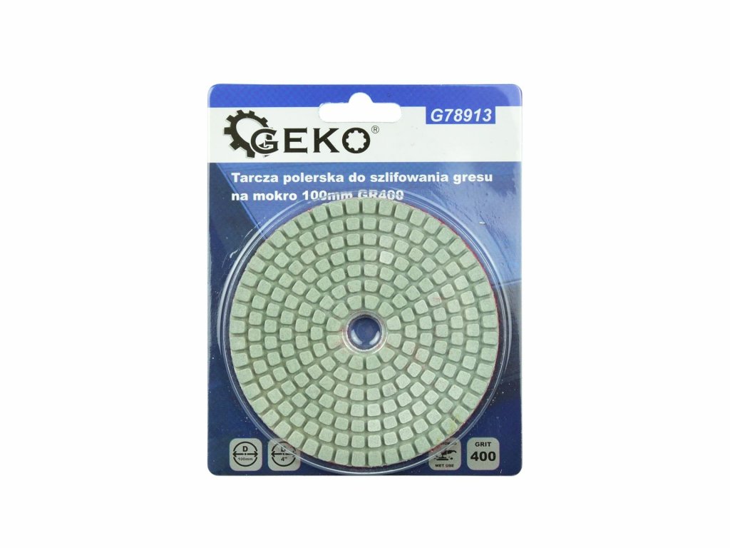 Leštící kotouč pro mokré broušení kameniny 100mm GR400 GEKO GEKO nářadí G78913