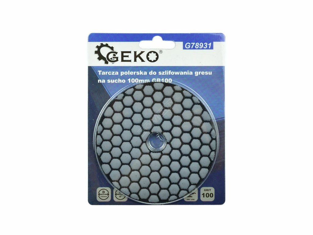 Leštící kotouč na suché broušení kameniny 100mm GR100 GEKO GEKO nářadí G78931