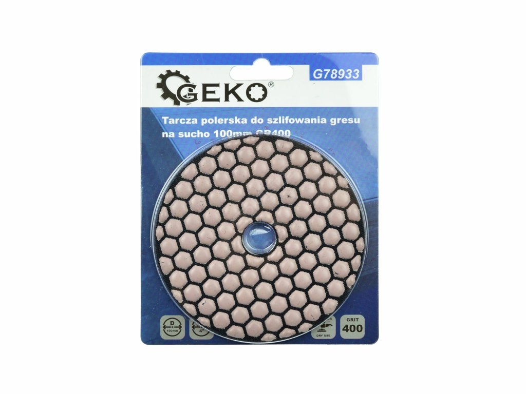 Leštící kotouč na suché broušení kameniny 100mm GR400 GEKO GEKO nářadí G78933