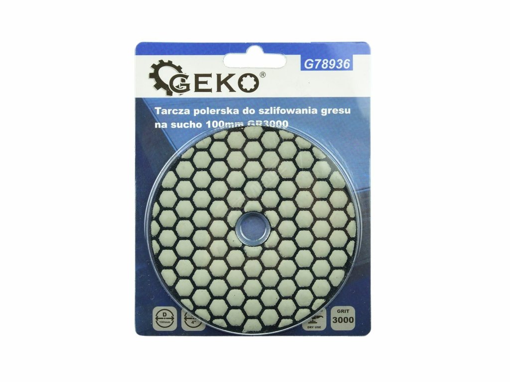 Leštící kotouč na suché broušení kameniny 100mm GR3000 GEKO GEKO nářadí G78936