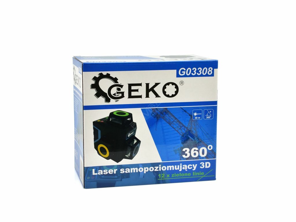 Laserová vodováha křížový laser měřidlo 3D 360° GEKO GEKO nářadí G03308