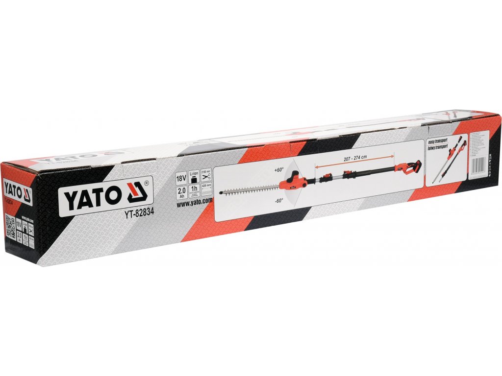 18V Křovinořez s dosahem 2-2,8 m Yato YT-82834