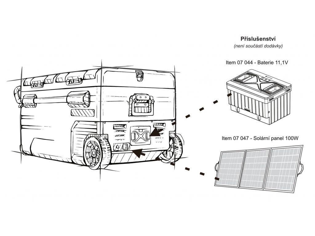Chladící box ICE BOX DUO kompresor 75l 230/24/12V -20°C APP Compass 07099