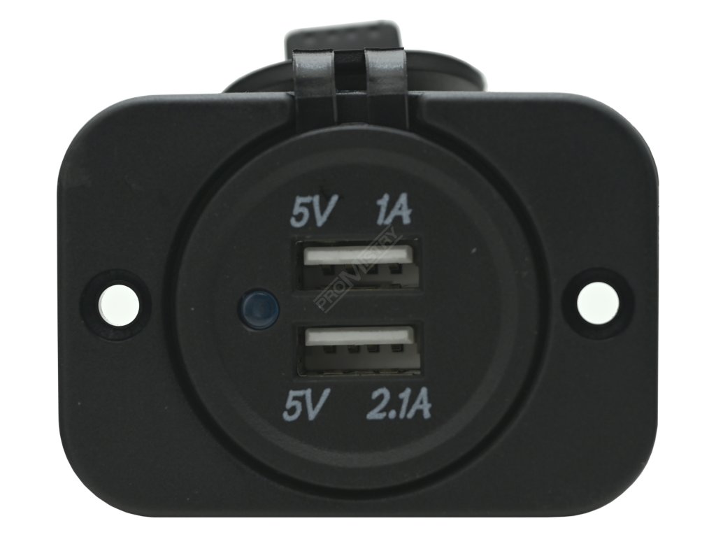 Zásuvka 2x USB 2,1A Compass 07392