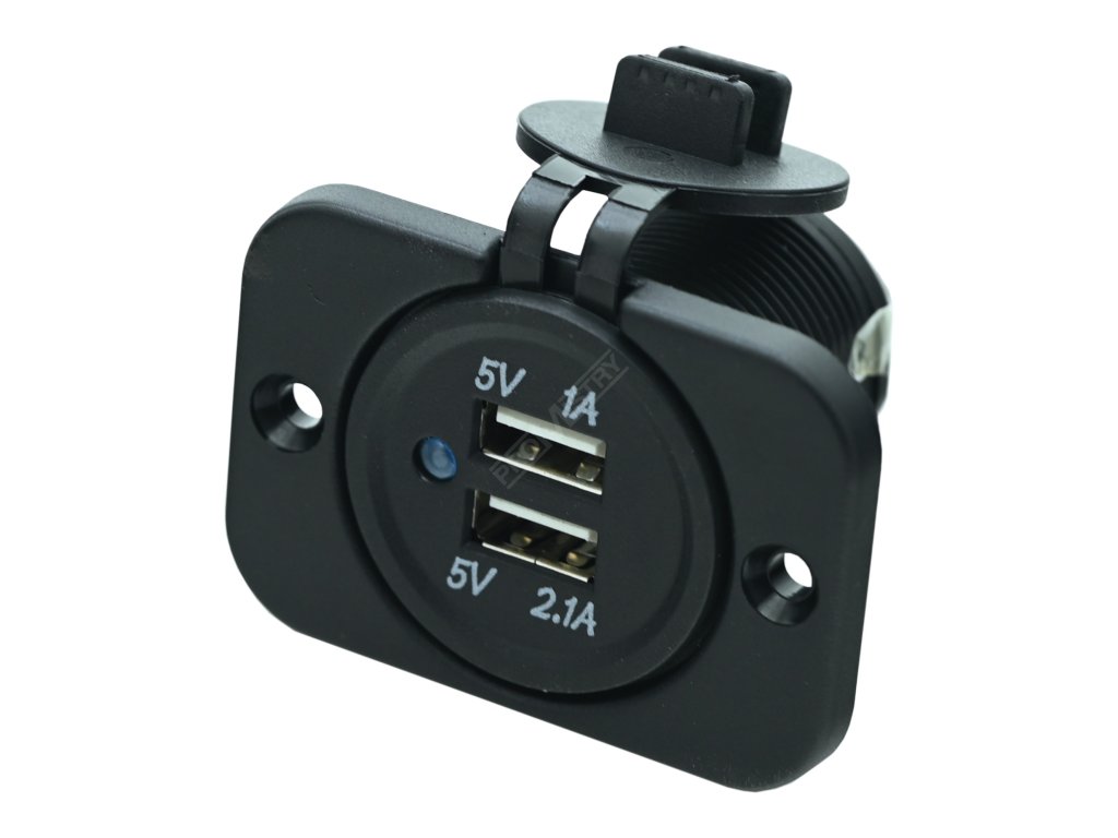 Zásuvka 2x USB 2,1A Compass 07392