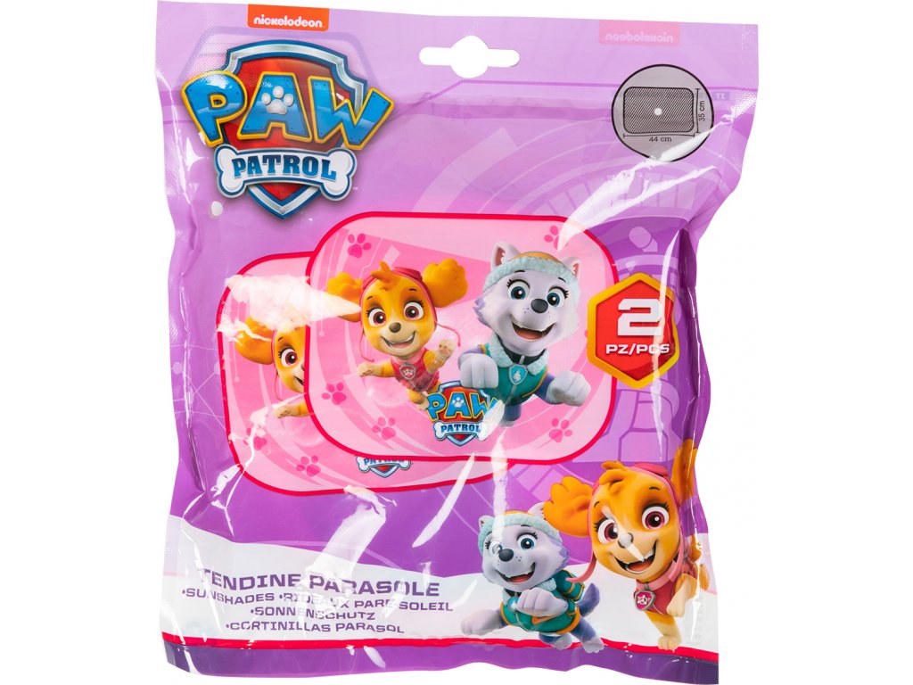 Clona sluneční na boční okno PAW PATROL GIRL 2ks Compass cz10240