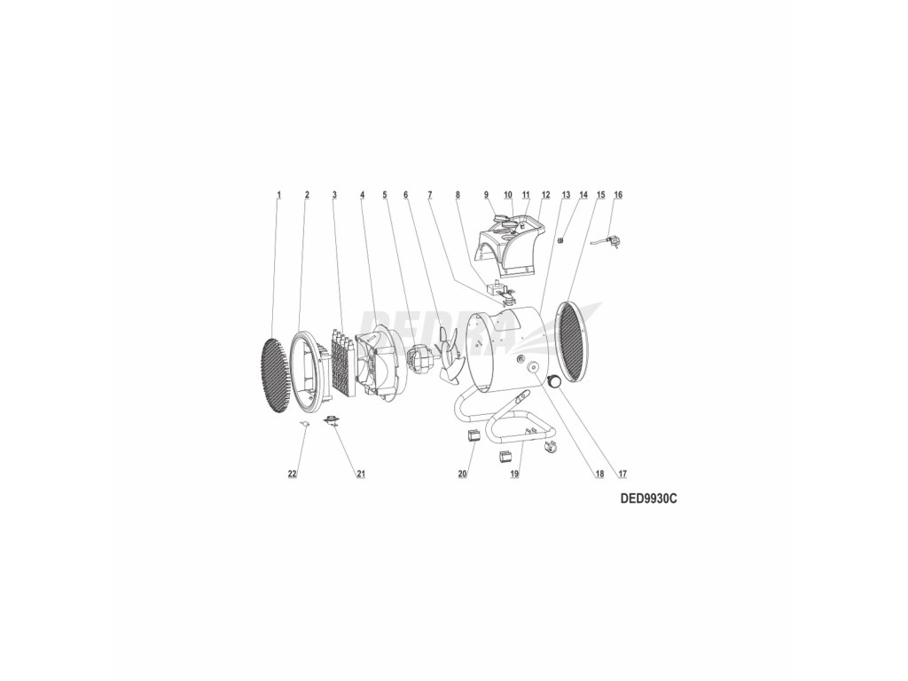 Elektromotor YJ58-16A 25W DEDRA XDED9930C.05
