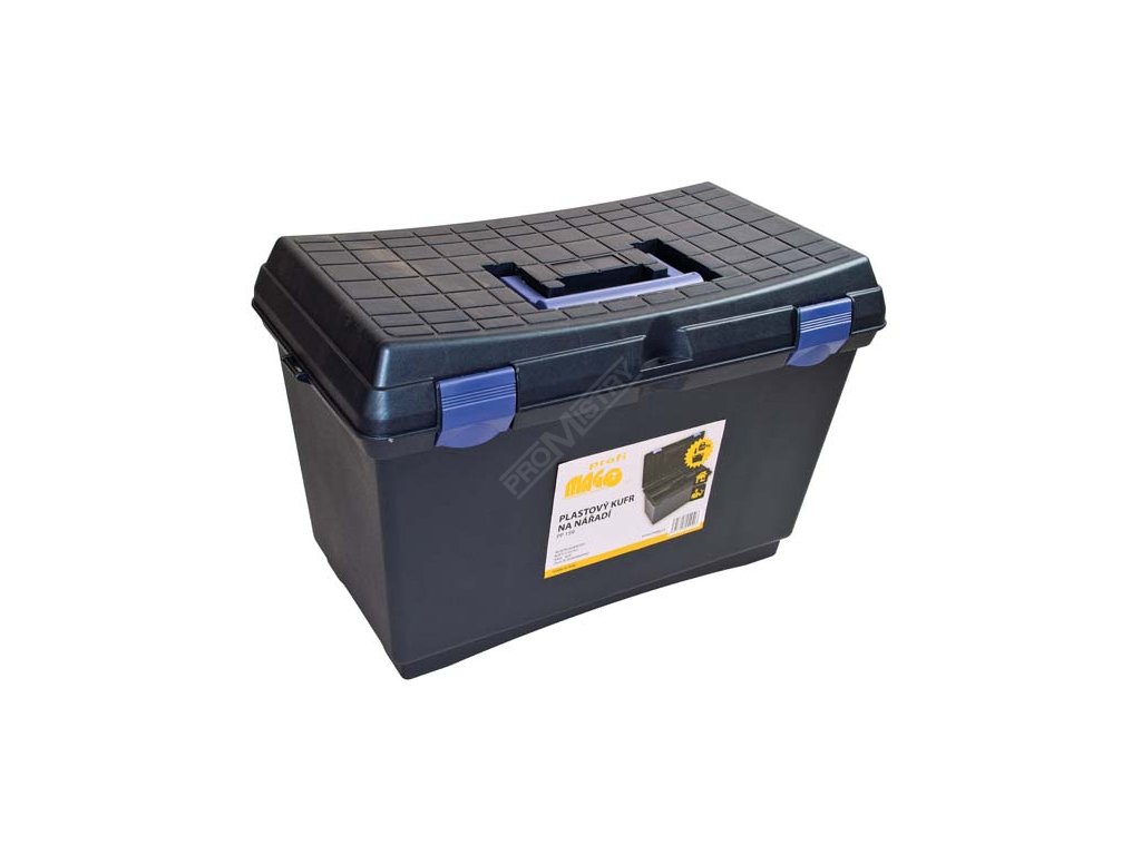 Plastový kufr na nářadí, 515x287x338 mm, s 1 přihrádkou, nosnost120 kg MAGG PROFI PP159