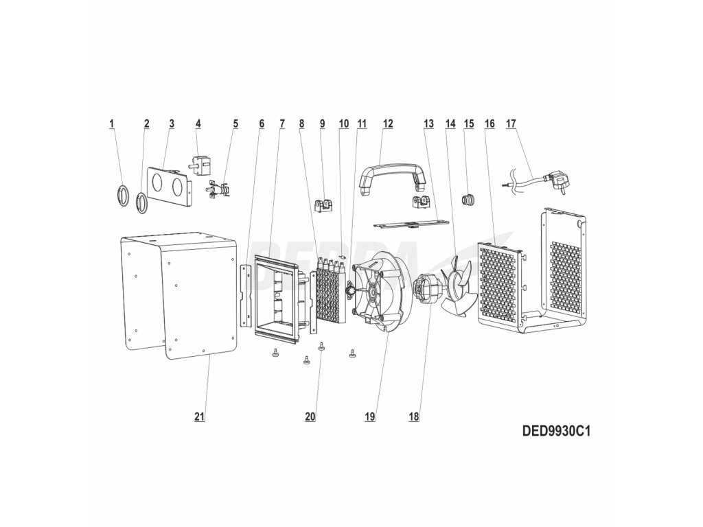 Elektromotor YJ58-16A 25W DEDRA XDED9930C1.18