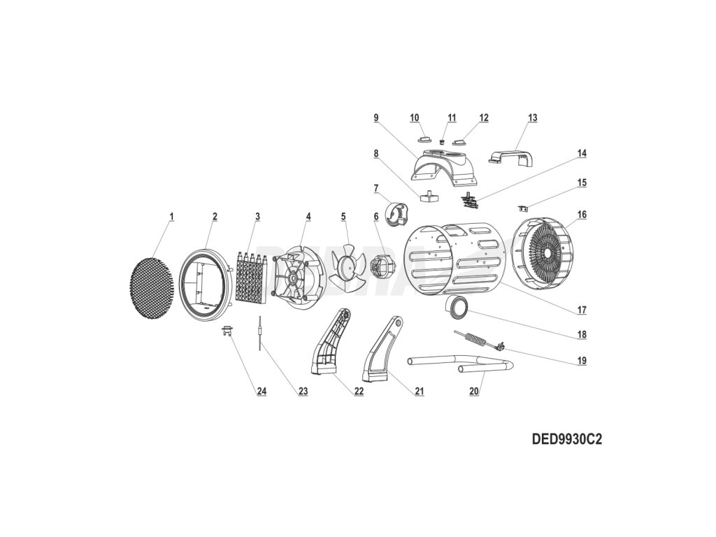 Motor YJ58-16B 25W DEDRA XDED9930C2.06