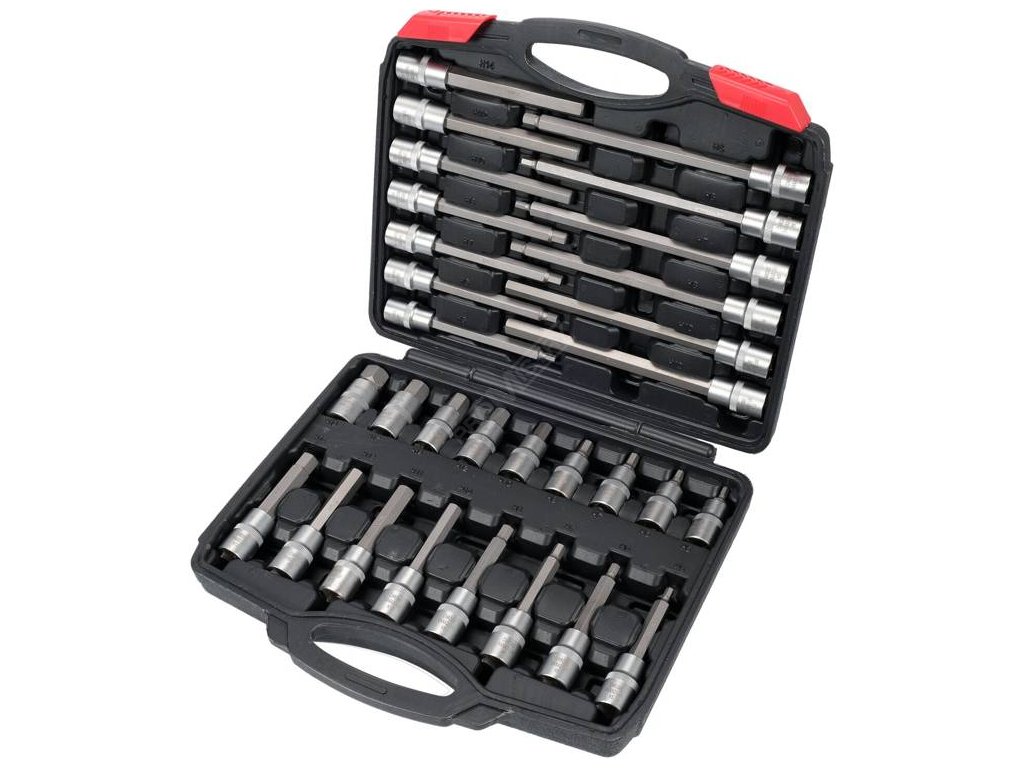 Bity sada HEX 1/2", H5 - H19, 30 ks Yato YT-77540