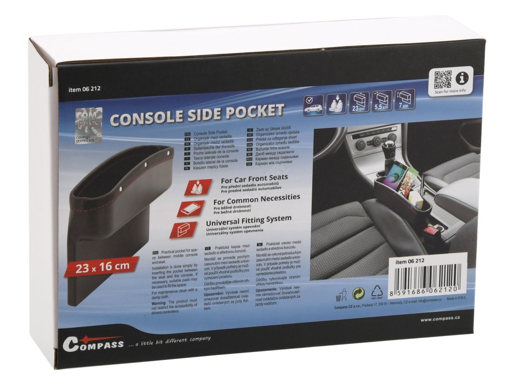 Organizér do auta mezi sedačky 23x16cm 1ks Compass 06212