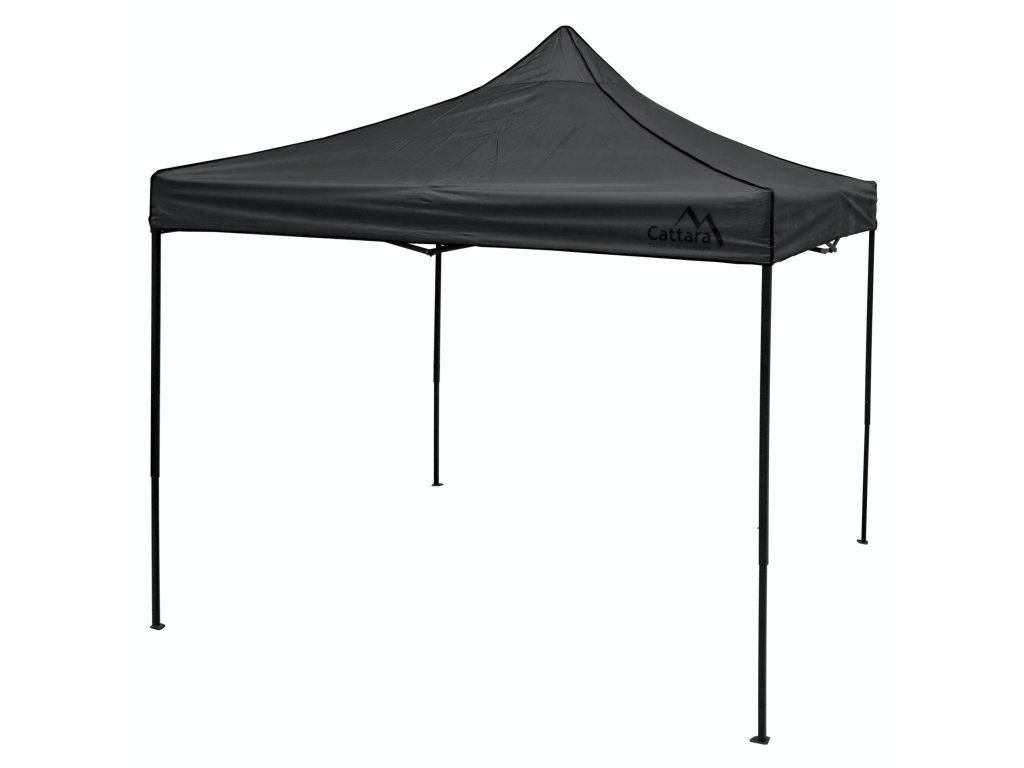Párty stan nůžkový 3x3m šedý WATERPROOF Cattara 13342