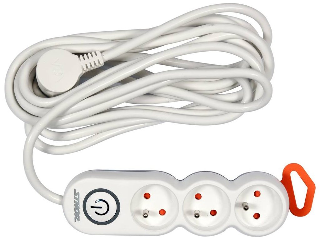 Kabel prodlužovací kancelářský 5 m 3 zásuvky Sthor TO-72352