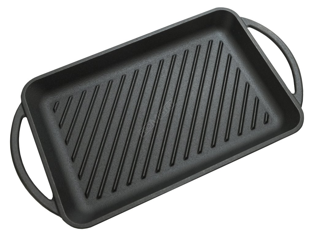 Grilovací pánev s držadly LITINA 33x21,5cm Cattara 13062