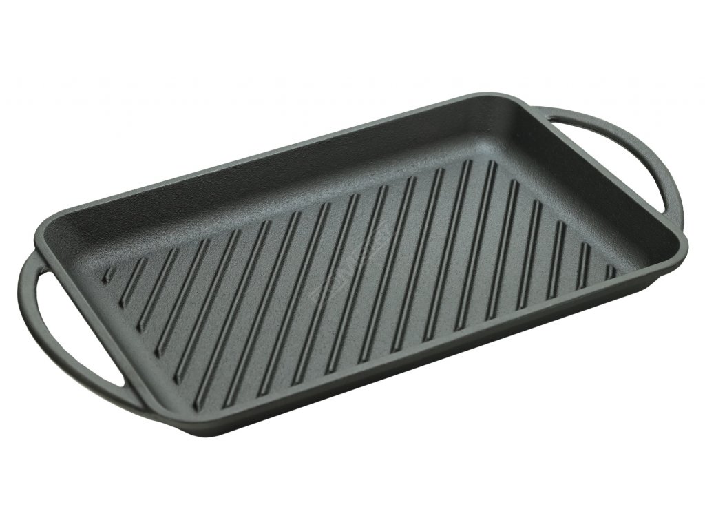 Grilovací pánev s držadly LITINA 33x21,5cm Cattara 13062