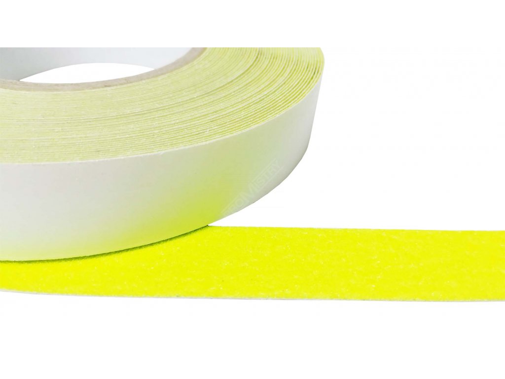GEKO - Protiskluzový pás samolepící žlutá fluorescenční 25mm/18m GEKO G220/25
