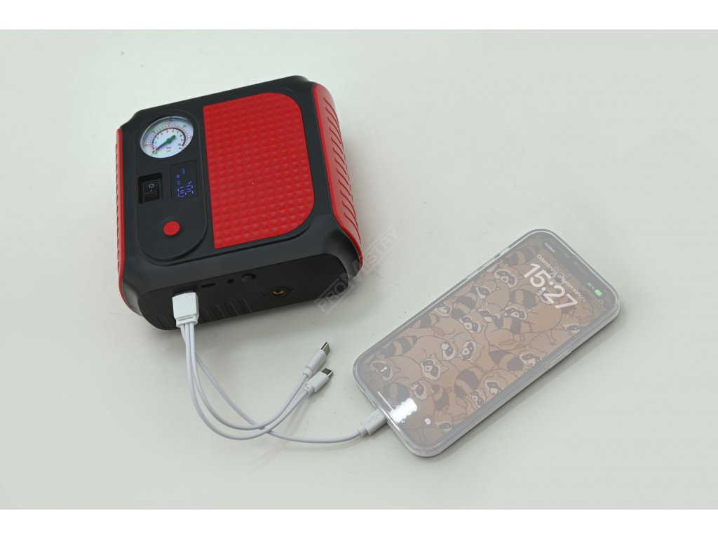 Powerbanka JUMP STARTER 8.000mAh 500A + kompresor Compass 07166