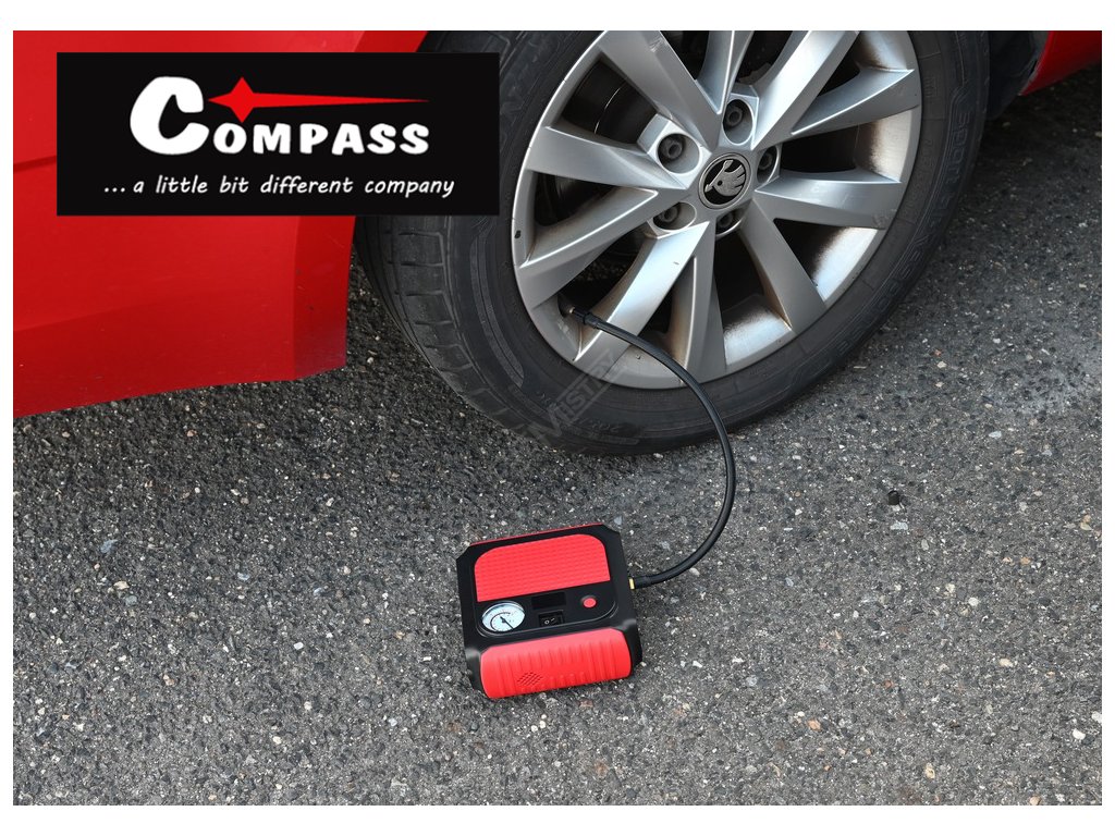 Powerbanka JUMP STARTER 8.000mAh 500A + kompresor Compass 07166