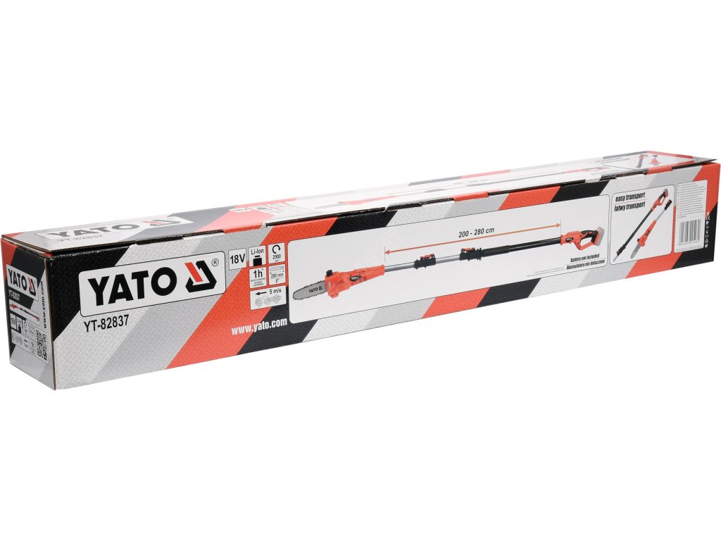 18V Motorová pila s dosahem 2-2,8 m - bez baterie Yato YT-82837