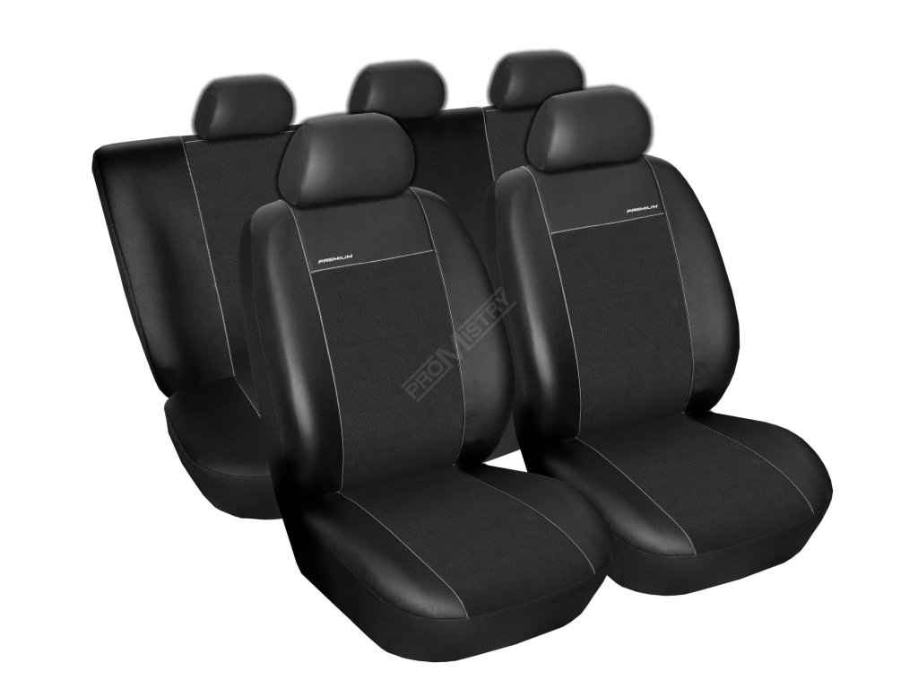 Autopotahy Dacia Dokker, od r.v. 2012, Eco kůže + alcantara černé SIXTOL SIXTOL AME604BLACK