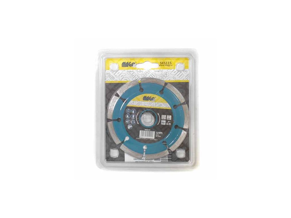 Super tenký diamantový řezný kotouč segmentový 115x22,2mm MAGG SKS115