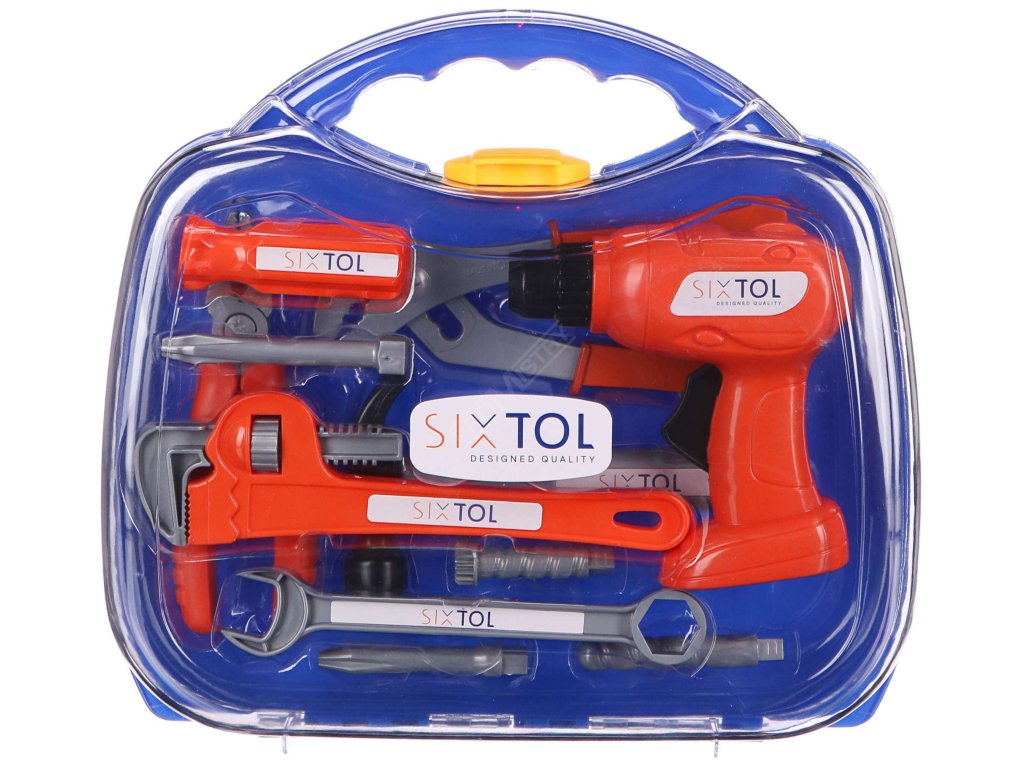 SET 2 Gola sada CRV 108 profi + Dětské nářadí KIDS 12 + Čepice s čelovkou B-HAT, černá SIXTOL SIXTOL SXSET002