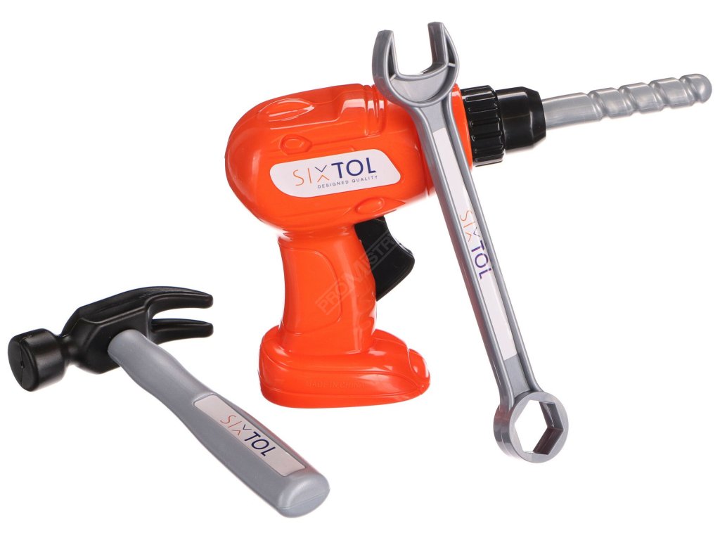 SET 2 Gola sada CRV 108 profi + Dětské nářadí KIDS 12 + Čepice s čelovkou B-HAT, černá SIXTOL SIXTOL SXSET002