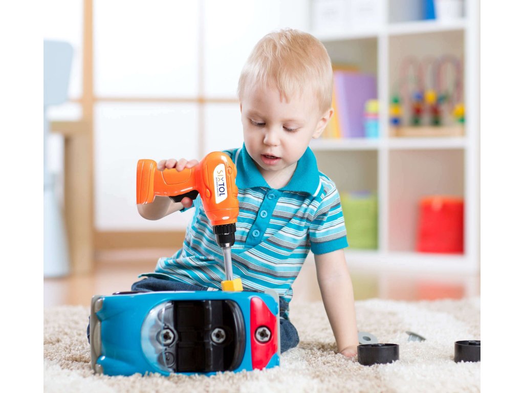 SET 2 Gola sada CRV 108 profi + Dětské nářadí KIDS 12 + Čepice s čelovkou B-HAT, černá SIXTOL SIXTOL SXSET002