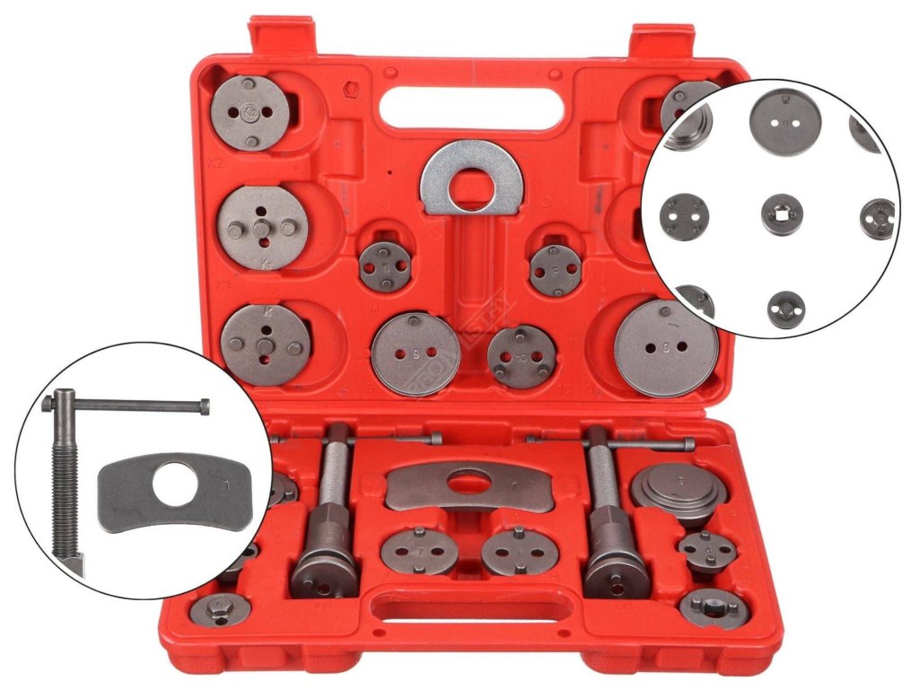 Stlačovák brzdových pístů MECHANIC BRAKE SET 22, sada 22ks
