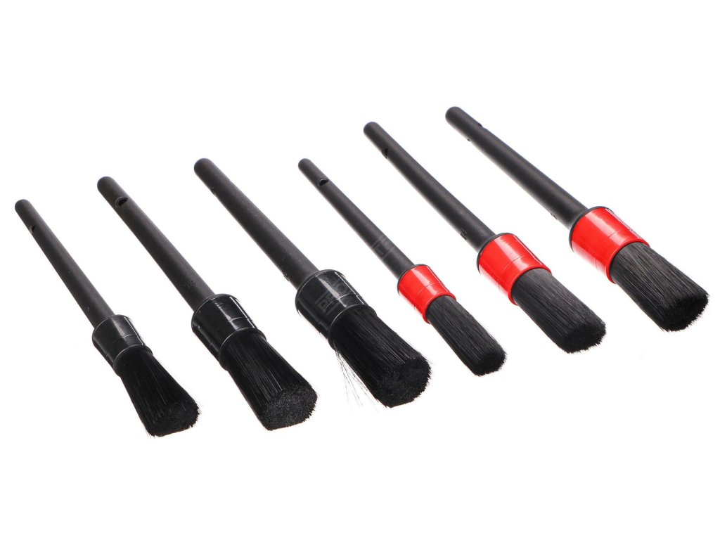 Sada precizních štětců pro čištění auta CAR DETAILING BRUSH 6, 6ks