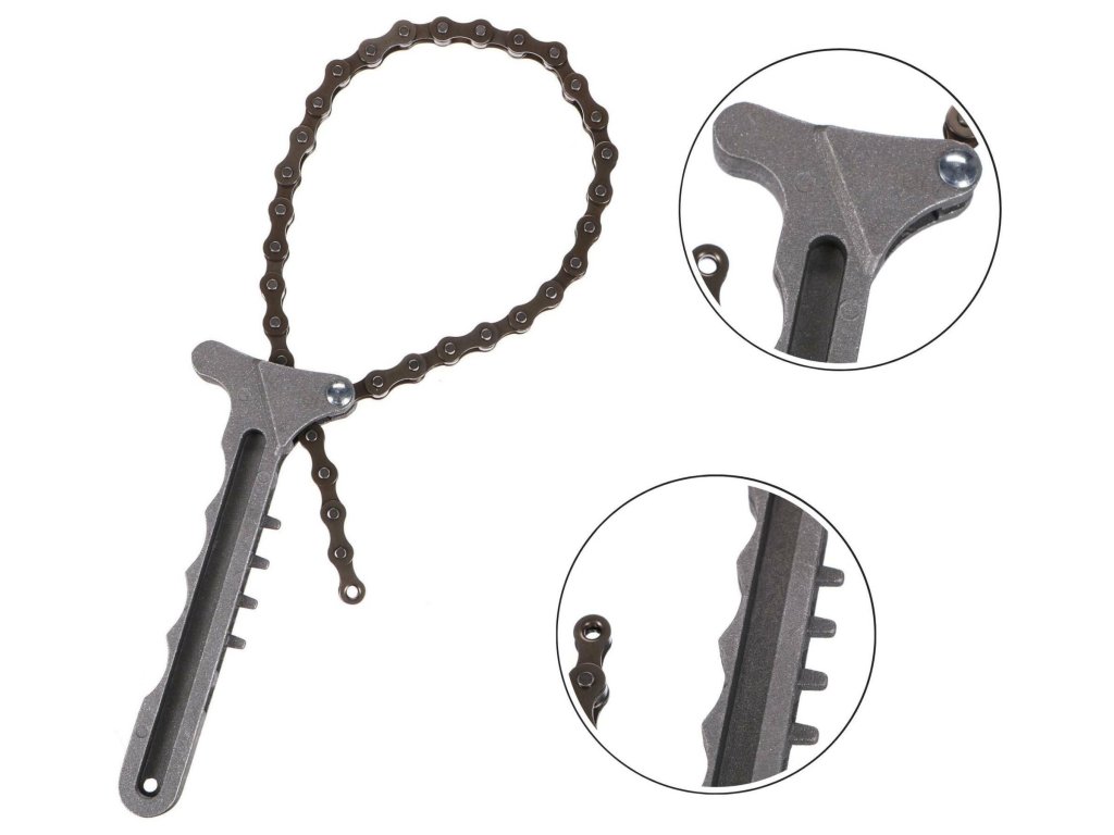 Klíč na olejové filtry MECHANIC OIL WRENCH 3, řetězový