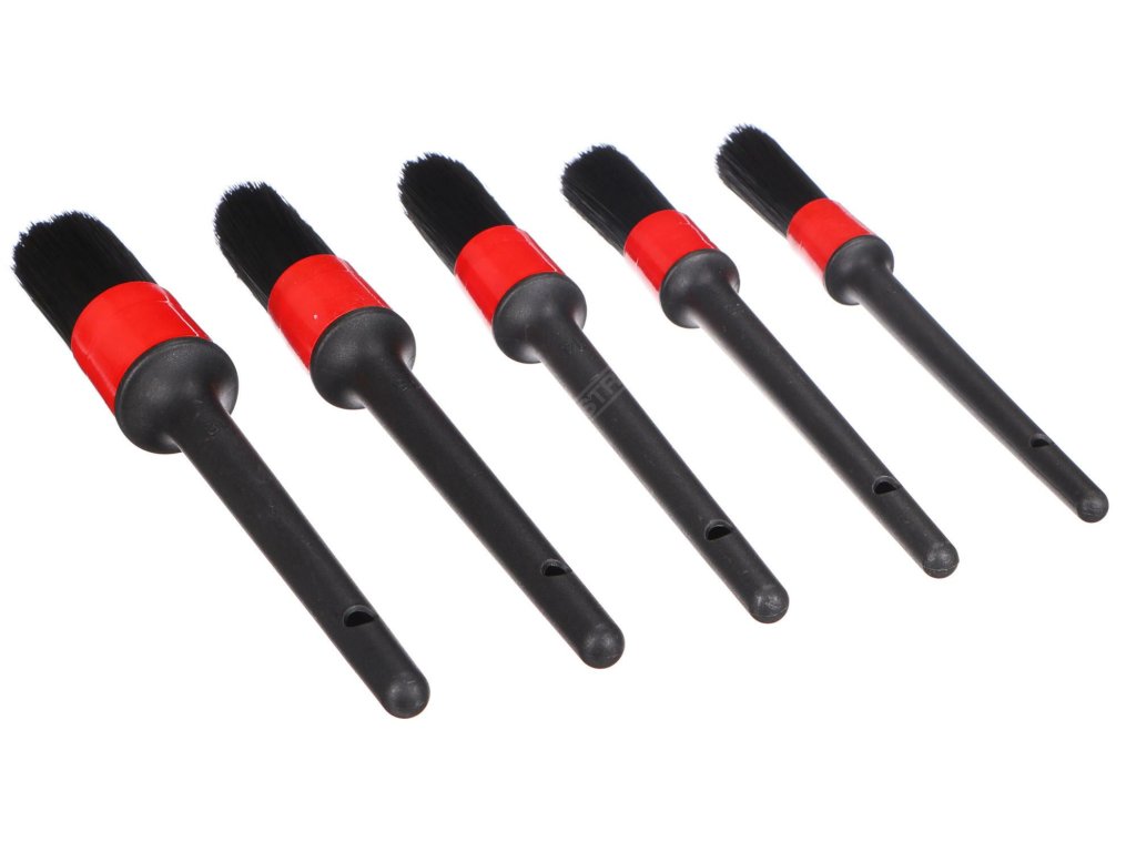 Sada měkkých precizních štětců pro čištění auta CAR DETAILING BRUSH 5 SOFT, 5ks