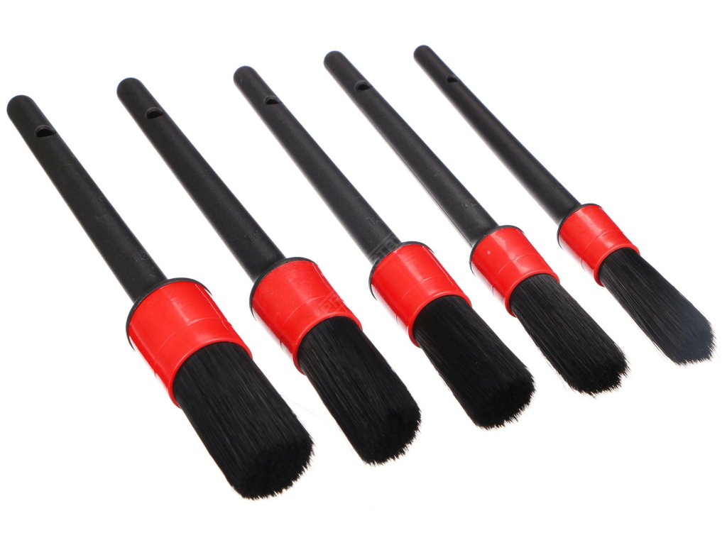 Sada měkkých precizních štětců pro čištění auta CAR DETAILING BRUSH 5 SOFT, 5ks